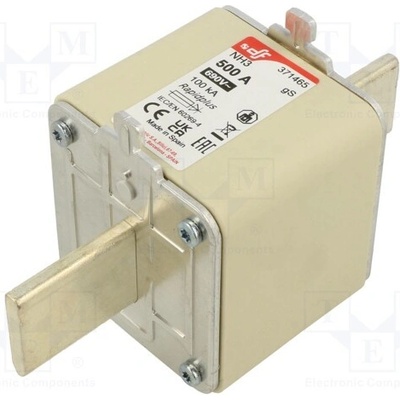 DF ELECTRIC 371465 Pojistka: tavná; 500A; 690VAC; 550VDC; gS; keramická; NH3