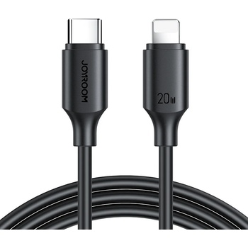 Image 1 of JOYROOM Кабел за зареждане / пренос на данни Joyroom, USB-C към Lightning, 480Mb / s, 20W, 1m, черен, (S-CL020A9) (S-CL020A9 1m black)