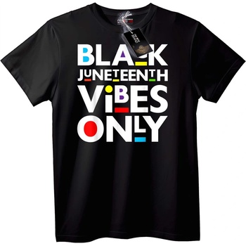NOONEBRAND Тениска Само черни Juneteenth вибрации - 2XL, Black
