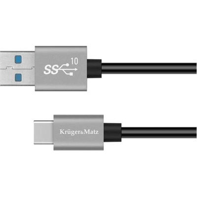 Kruger & Matz KM1263 Basic USB/USB-C, 1m, černý