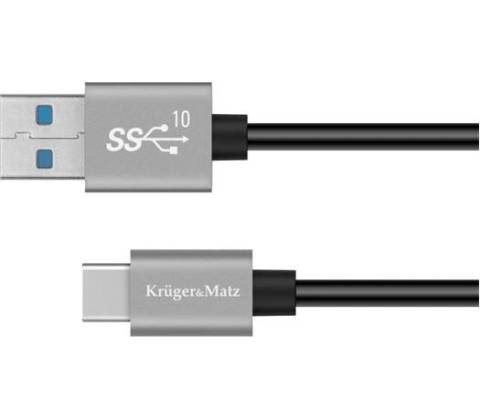 Kruger & Matz KM1263 Basic USB/USB-C, 1m, černý
