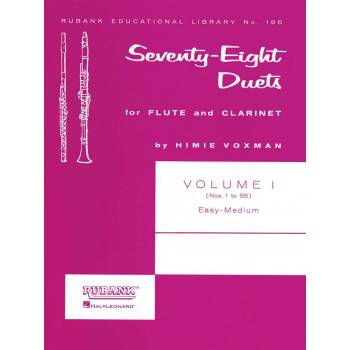Seventy-Eight Duets for Flute and Clarinet 1 1-55 / 78 duet pro příčnou flétnu a klarinet 1