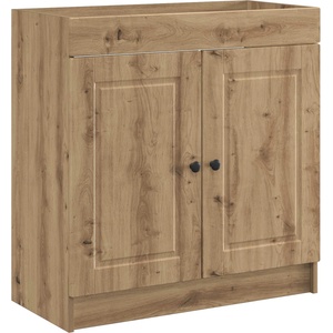 vidaXL Мебел под мивка за баня Дъб артизан 78, 5 x 37, 5 x 81 см (890083)