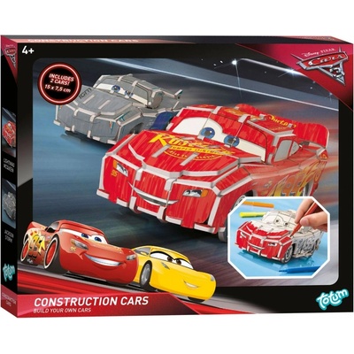 Totum Творчески комплект Totum - Cars 3, Направи си сам, Количка със задвижващ механизъм, 2 броя (T140196)