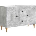vidaXL ТВ шкаф Бетонно сиво 89 x 34, 5 x 60 см Инженерна дървесина (894198)