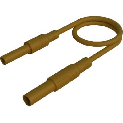 Hirschmann Test & Measurement MAL S GG-B 100/2,5 br bezpečnostní měřicí kabely 4mm bezpečnostní zástrčka 4mm bezpečnostn