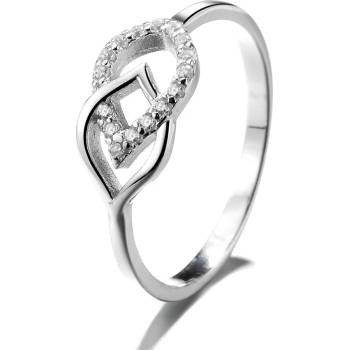 DELIS Пръстен от сребро 925, jw1358, модел на листа, с родиево покритие (jw1358)