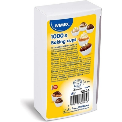 Wimex cukrářský košíček 24x18 mm bílý 1000 ks