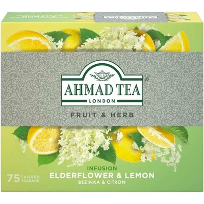 Ahmad Tea Elderflower & Lemon ovocno bylinný čaj 75 x 1,8 g