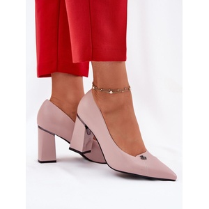 Step in style Дамски обувки на висок дебел ток модел 211983 Step in style
