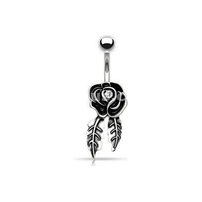 Marre piercing do pupíku růže HWN15813