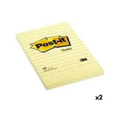 Post-it Лепящи Листчета Post-it XL 15, 2 x 10, 2 cm Жълт (2 броя)