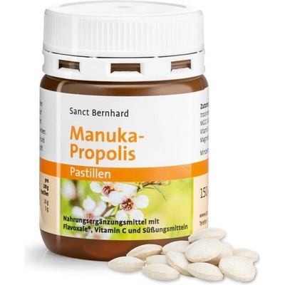 Sanct Bernhard Pastilky s Manukou a Propolisem 150 tablet