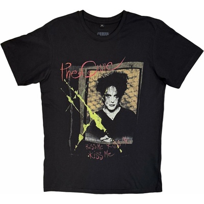 Tričko The Cure Kiss Me Vintage čierna