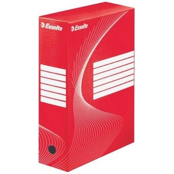 Архивна кутия картон Esselte 350x250x100 mm Черв (1304023-07-128422)