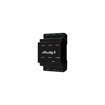 Shelly Триканално WiFi реле за DIN шина със сухи контакти Shelly Pro 3 (6240022)