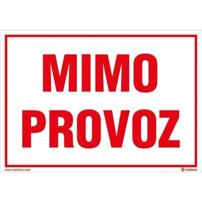 Walteco Mimo provoz, 210x148mm, formát A5, plastová tabulka 2 mm , 20071