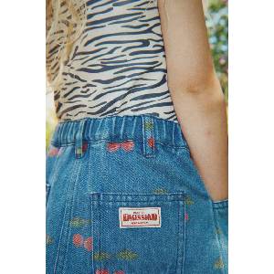 Konges Sløjd трапецовидна пола от деним MAGOT PRINTED SKIRT GOTS (KS105610.PPY2)
