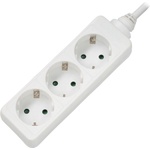 Xmart Разклонител Xmart GNB-03, 3 гнезда, 1.5 м, Бял (7247)