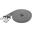PremiumCord ku2m2ft1 micro USB 2.0, A-B, 2m, černo-modro-žlutý