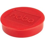 Nobo Магнитен диск, силен, 38 мм, 10 броя, nobo, червен 1915314 (1915314)