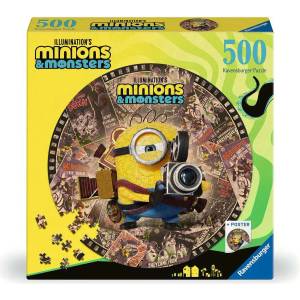 Ravensburger - Puzzle Minions & Monsters round - 500 piese