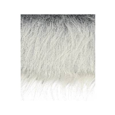 Dlhosrstý plyš - kožušina 35x20cm - sivá