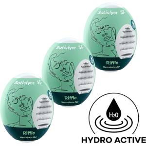 Satisfyer Egg Riffle - комплект яйцевиден мастурбатор (3 броя)