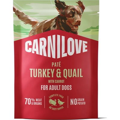 Carnilove Dog Paté Turkey & Quail with Carrot 300 g
