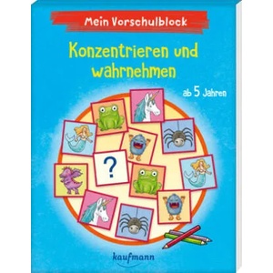 Mein Vorschulblock - Konzentrieren und wahrnehmen | Klara Kamlah, Laura Lamping, Nadine Bougie (ISBN: 9783780664648)