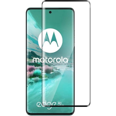 Удароустойчив стъклен протектор за Motorola Edge 40 Neo 5G - с черна рамка