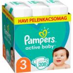 Pampers Active Baby месечен пакет пелени 6-10 кг Midi 3 (208 бр. ) (81678669)