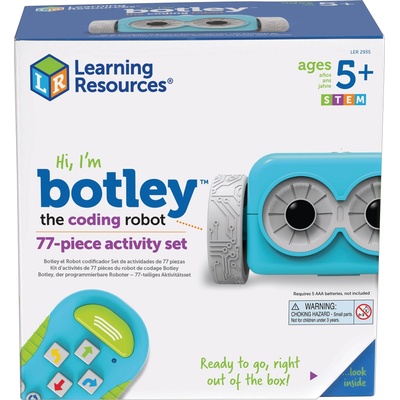 Learning Resources Игрален комплект Learning Resources - Робот за програмиране Botley, 77 части (LER 2935)