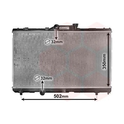 Chladič, chlazení motoru VAN WEZEL 53002147
