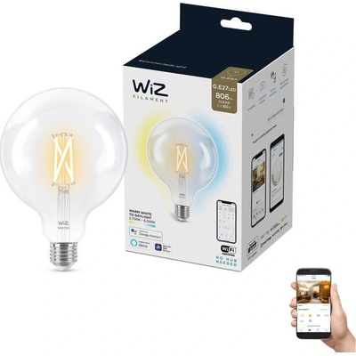 WiZ LED Stmievateľná žiarovka G125 E27/7W/230V 2700-6500K CRI 90 Wi-Fi