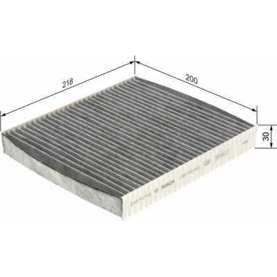 Kabínový filter BOSCH 1 987 432 433