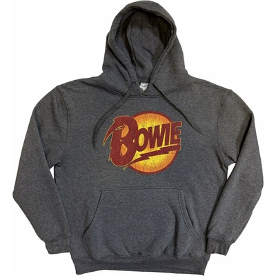 David Bowie mikina Vintage Diamond Dogs Logo Muž Unisex Šedá