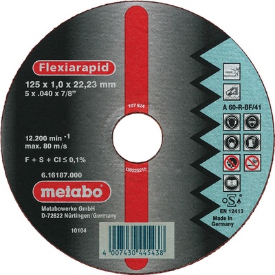 Metabo Flexiamant 125 x 1,0 x 22,23 mm 616187000