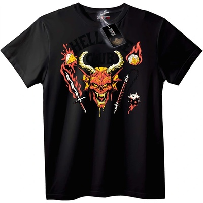 NOONEBRAND Тениска Адски Клуб Демон - XL, Black