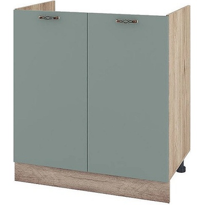 ИРИМ Долен кухненски шкаф за бордова мивка Сити АРФ-Олив мат-11-30 80 см