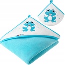 Akuku osuška 100x100 tyrkysová s žabkou