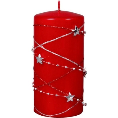Ceramicus vánoční GIRLANDA VÁLEC d7x14cm červená