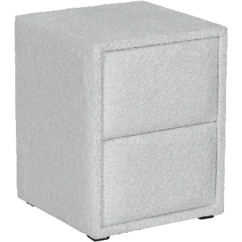 Carmen Нощно шкафче за спалня como - сребърен an