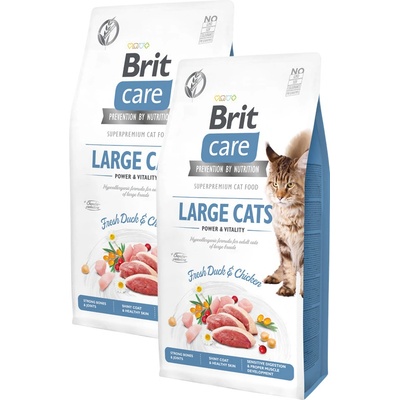 Brit Care Cat Grain-Free Large cats Power & Vitality 2 x 7 kg