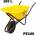 ROTOR Строителна ръчна количка rotor pe100, 100 л, pvc корито, надуваемо колело (uni-010769)