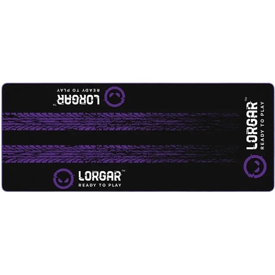LORGAR Геймърска подложка за под lorgar rx1fm, xxxl, Черна/Лилава (lrg-rx1fm)