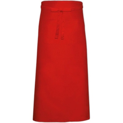 Link Kitchen Wear Bistro zástěra s přední kapsou X968T Red 100x100cm