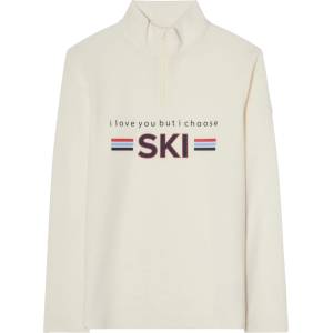 We Norwegians Дамски вълнен пуловер We Norwegians Women's Bibi ZipUp Jumper - Off White (105-6529-0213)