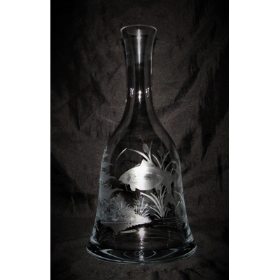 LsG-Crystal Láhev na whisku a koňak ručně broušená/ rytá dekor Šípek zabroušená zátka original balení LA-914 1000ml