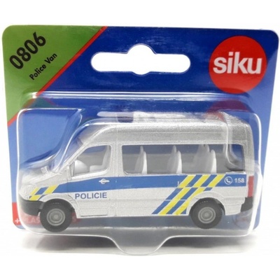 Siku Auto česká Policie CZ VAN policejní dodávka model kov 0806